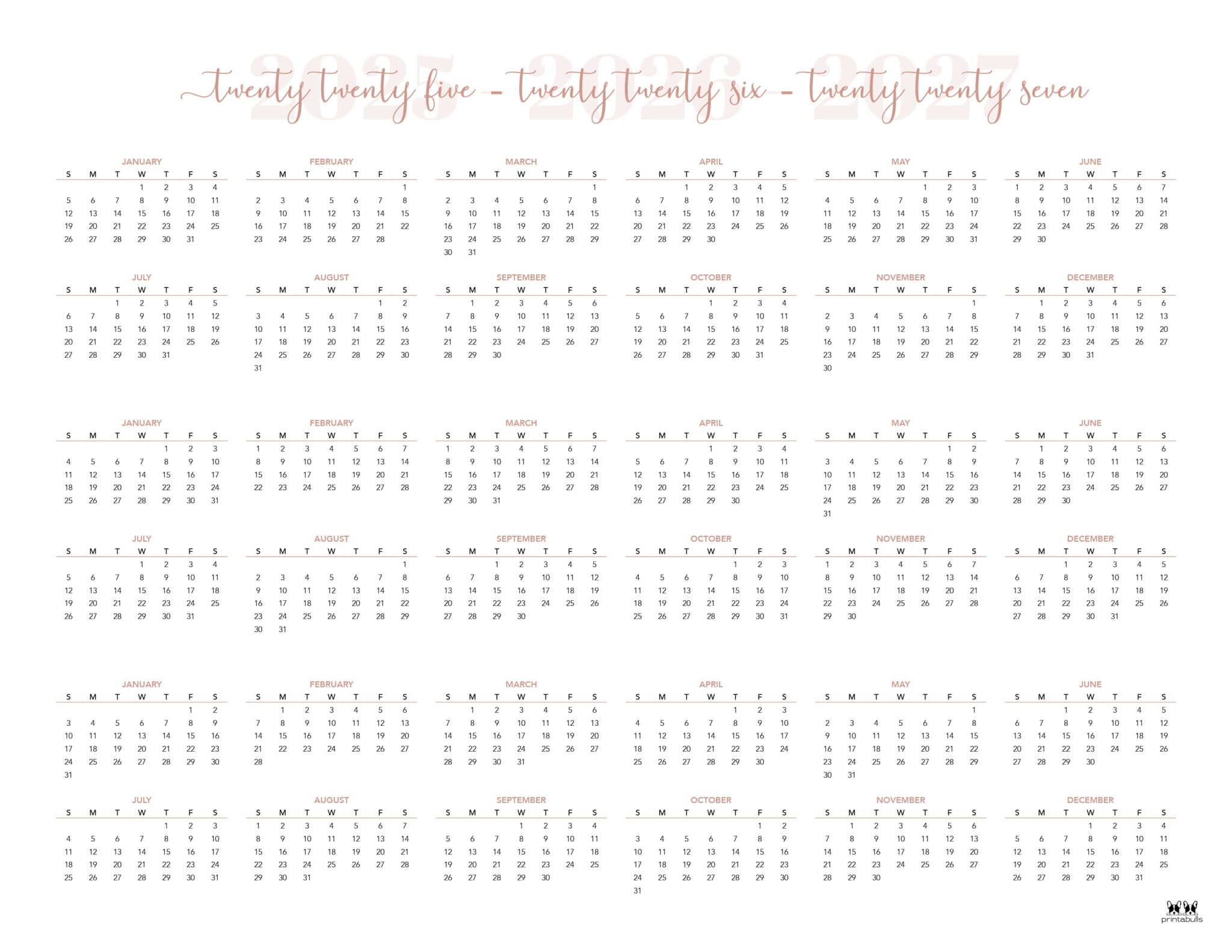 2025-2027-three-year-calendars-10-free-cals-printabulk
