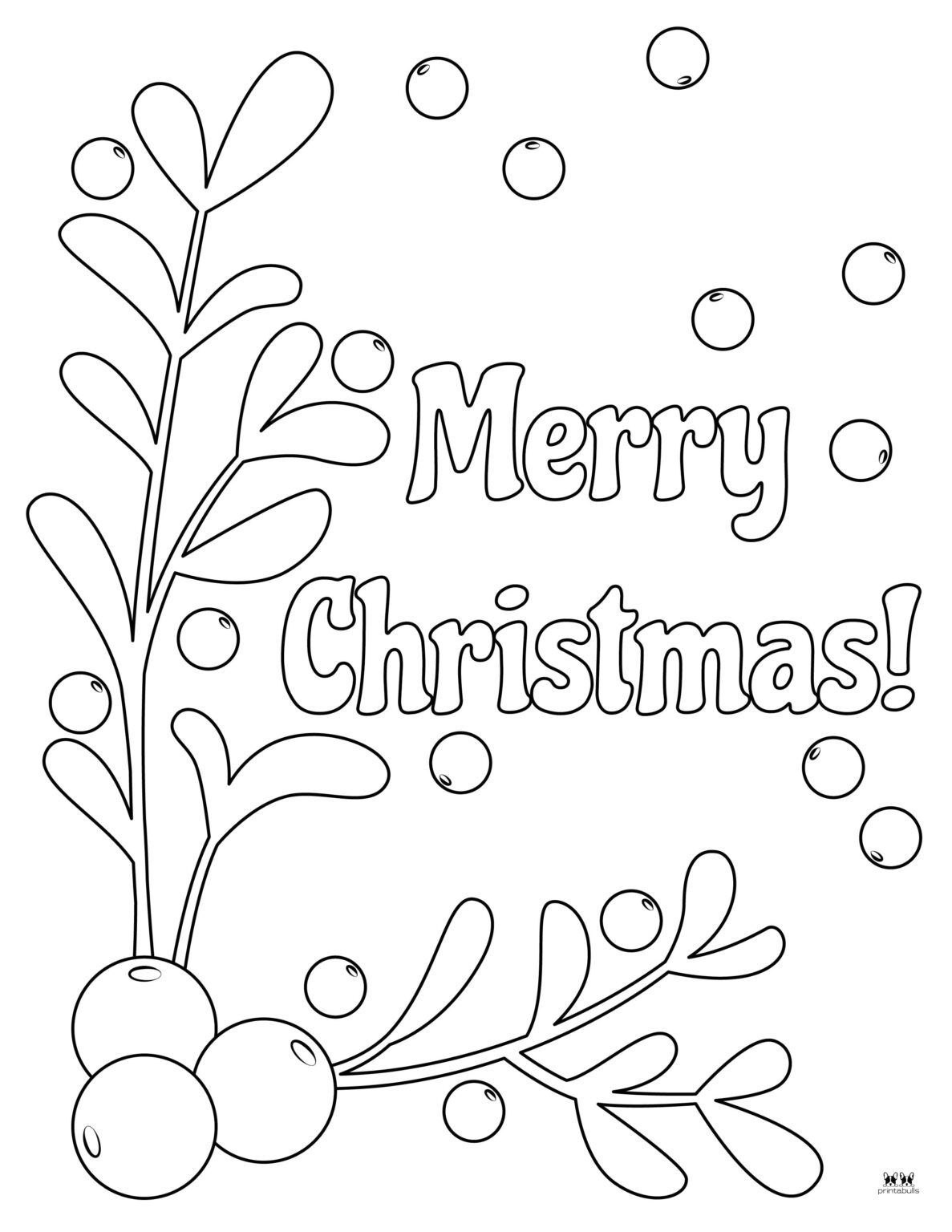 Mistletoe Coloring Pages &amp; Templates - FREE | Printabulls