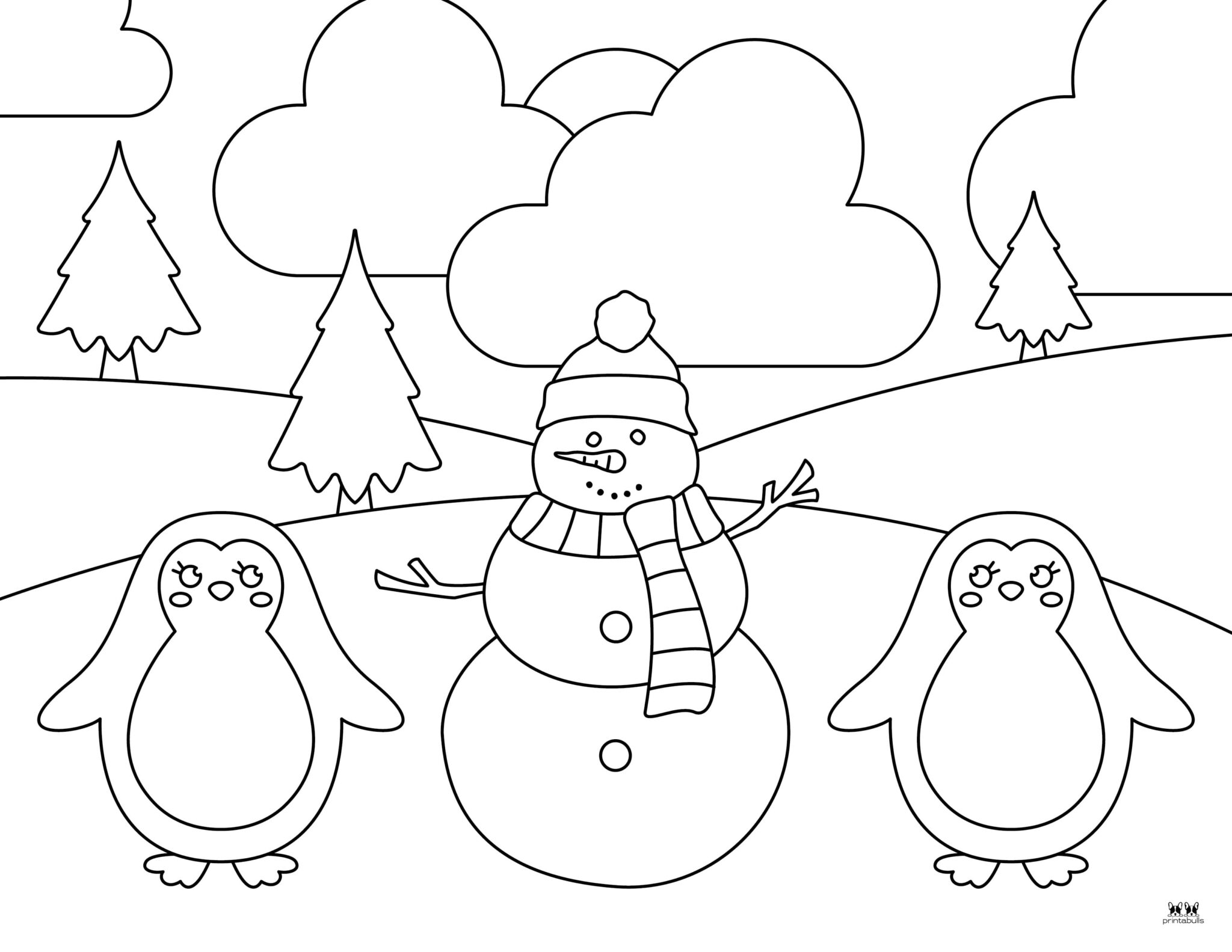 Penguin Coloring Pages & Templates - FREE | Printabulls