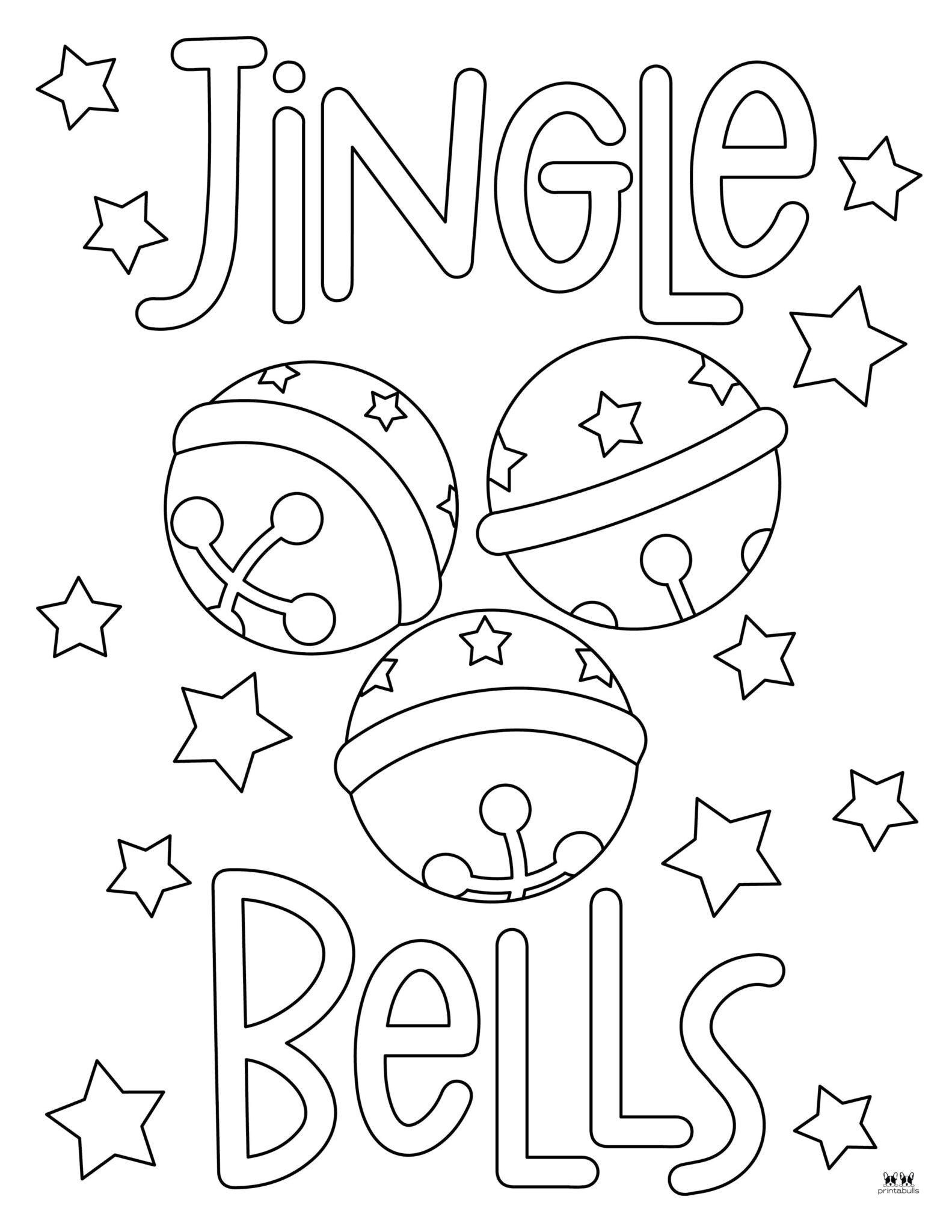 Christmas Bells Coloring Pages Templates Printabulls