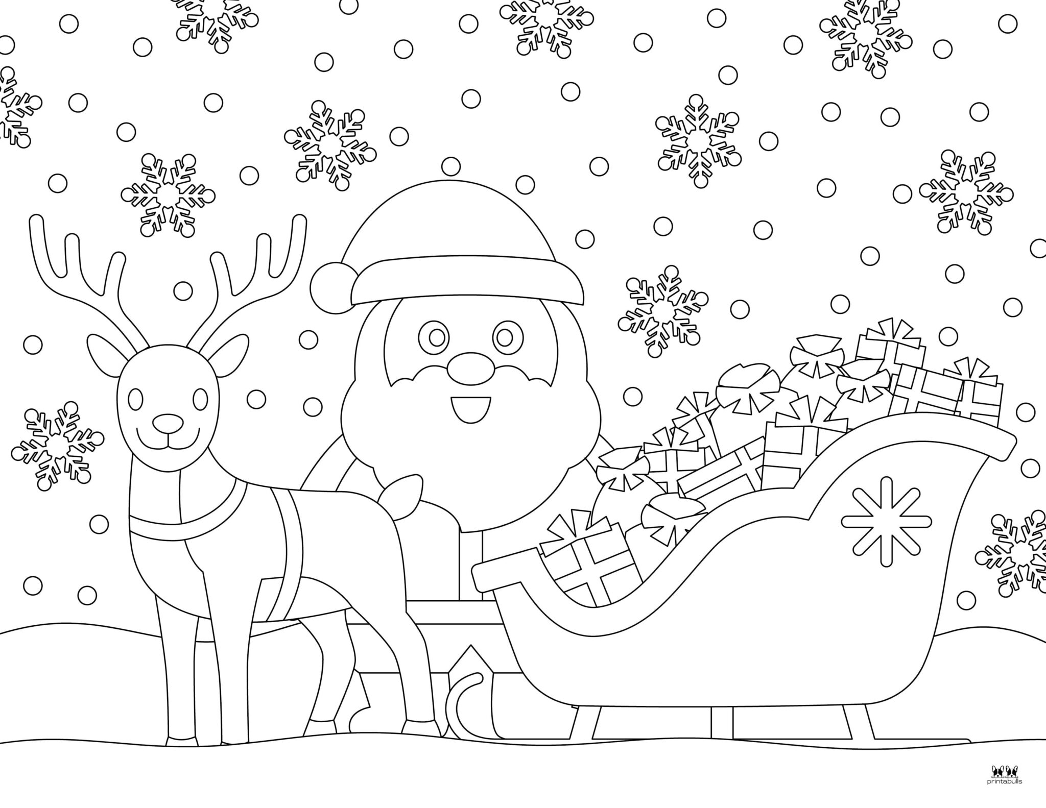 Santa Claus Sleigh Colour