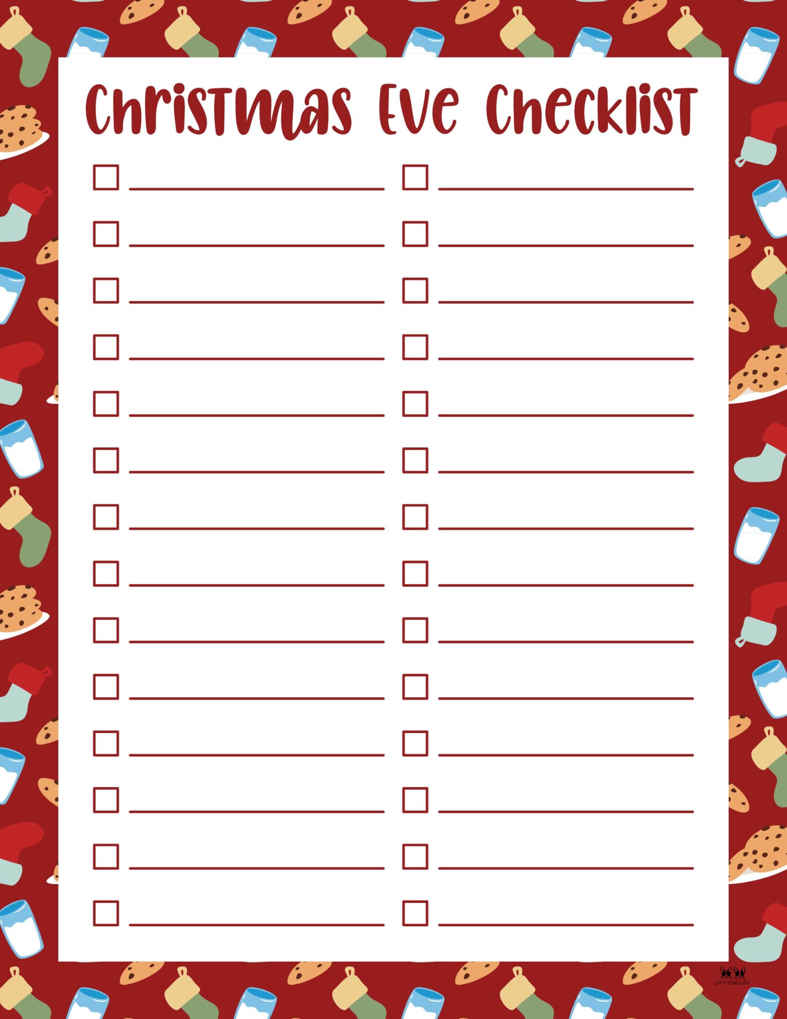 Christmas Eve Checklists 5 FREE Checklists Printabulls christmas-eve-checklists-5-free-checklists-printabulls