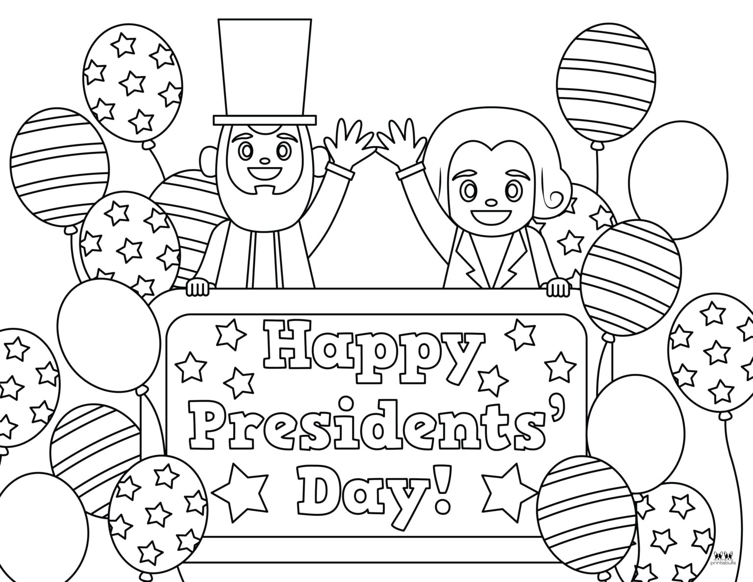 Presidents day coloring pages 25 pages printabulk