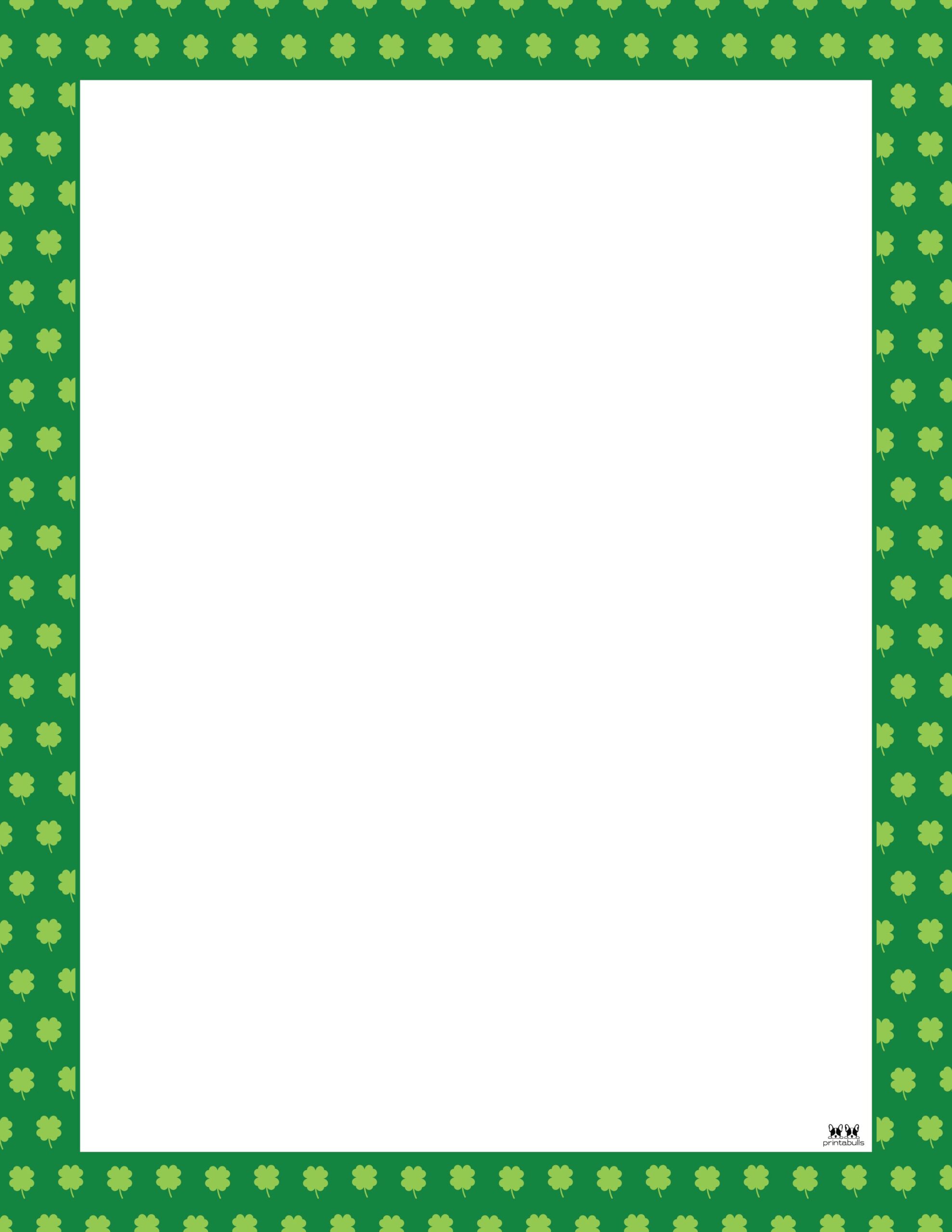 St. Patrick's Day Borders & Frames 20 Pages Printabulls