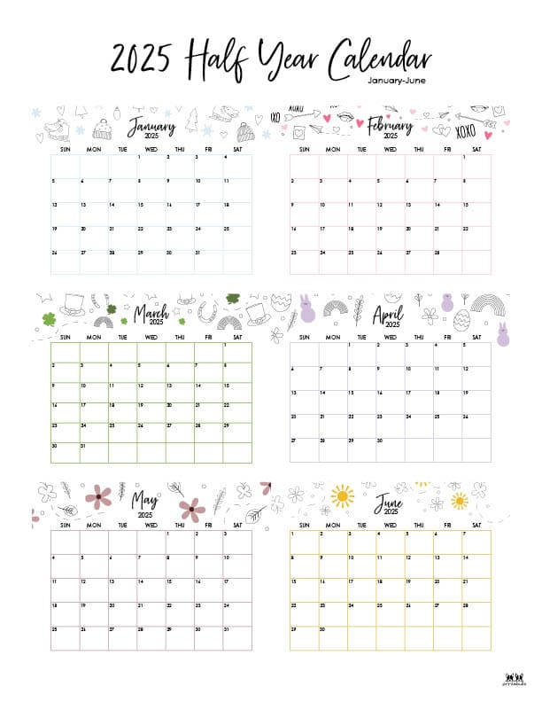 Printable-Six-Month-January-June-2025-Calendars-15-P