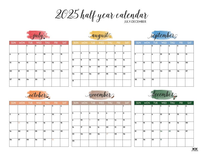 Printable-Six-Month-July-December-2025-Calendars-5-L
