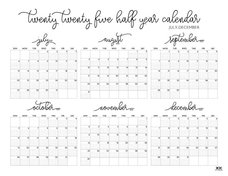Printable-Six-Month-July-December-2025-Calendars-51-L-SO