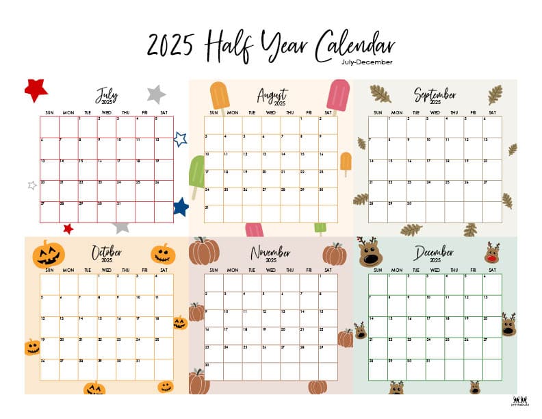 Printable-Six-Month-July-December-2025-Calendars-8-L