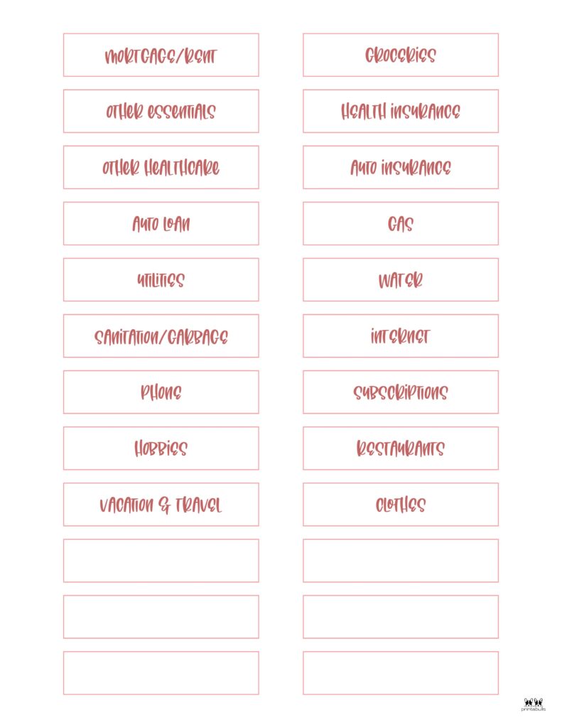 Cash-Envelope-Budget-System-Printables-Category-Labels-2