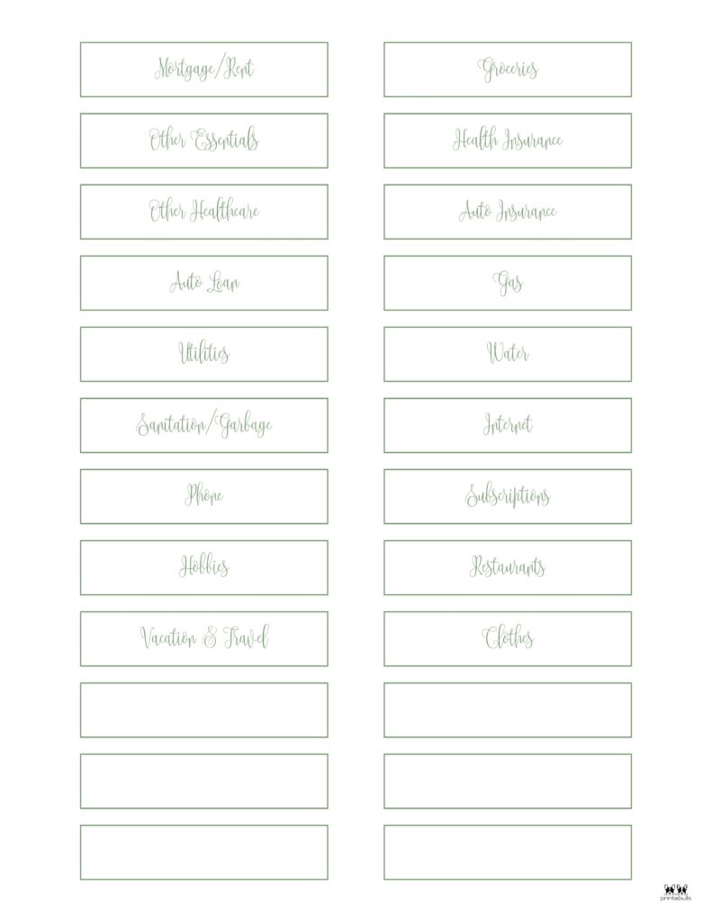 Cash-Envelope-Budget-System-Printables-Category-Labels-3
