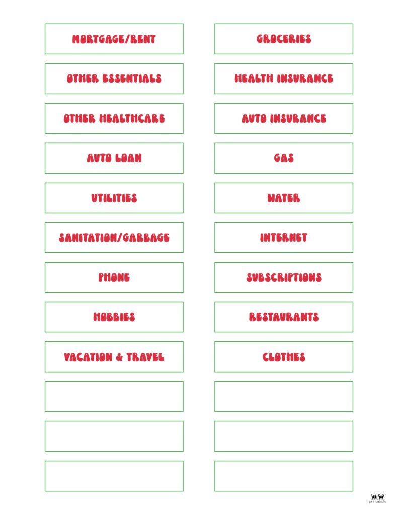 Cash-Envelope-Budget-System-Printables-Category-Labels-6