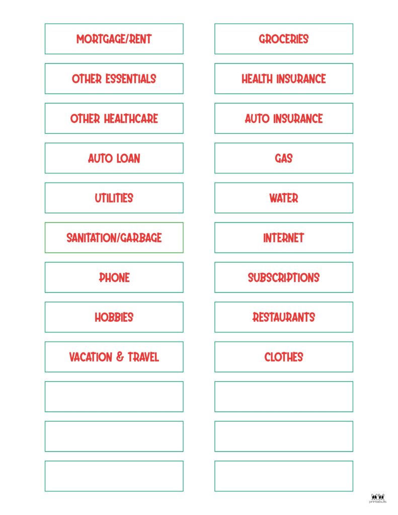 Cash-Envelope-Budget-System-Printables-Category-Labels-7