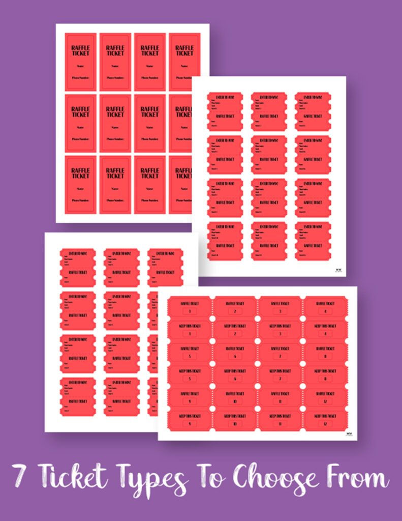 Printable Raffle Tickets | Printabulls 13 Printable-Raffle-Tickets-2