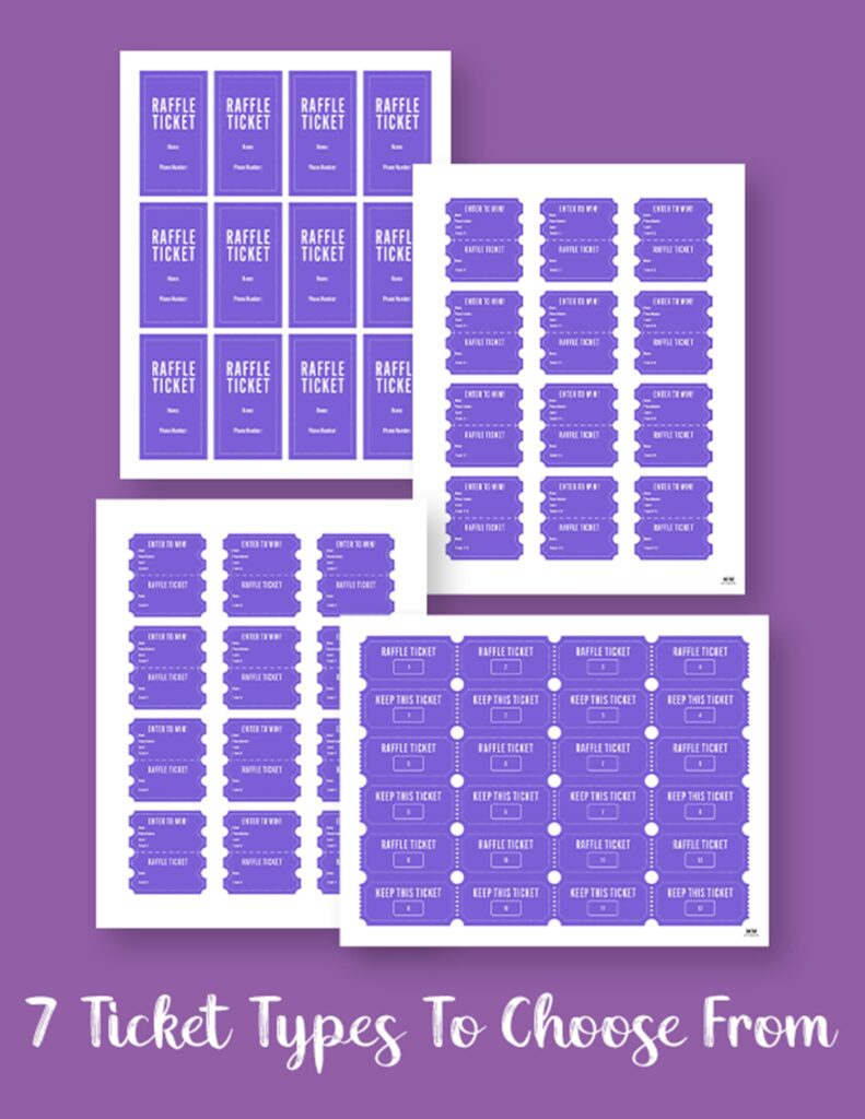 Printable Raffle Tickets | Printabulls 14 Printable-Raffle-Tickets-3