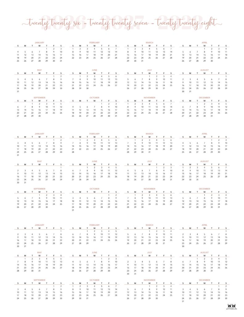 Printable-2026-2028-Three-Year-Calendar-Portrait-Style-5