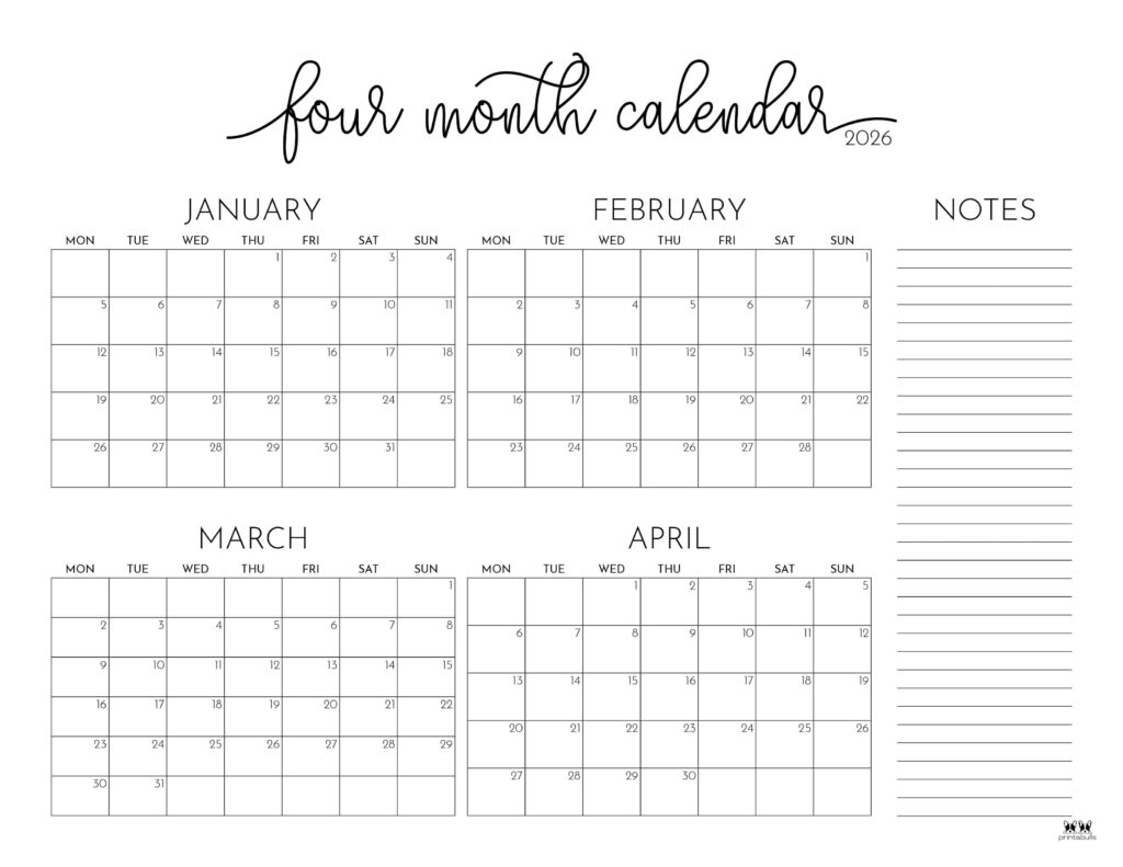 Printable-2026-Four-Month-Calendar-11