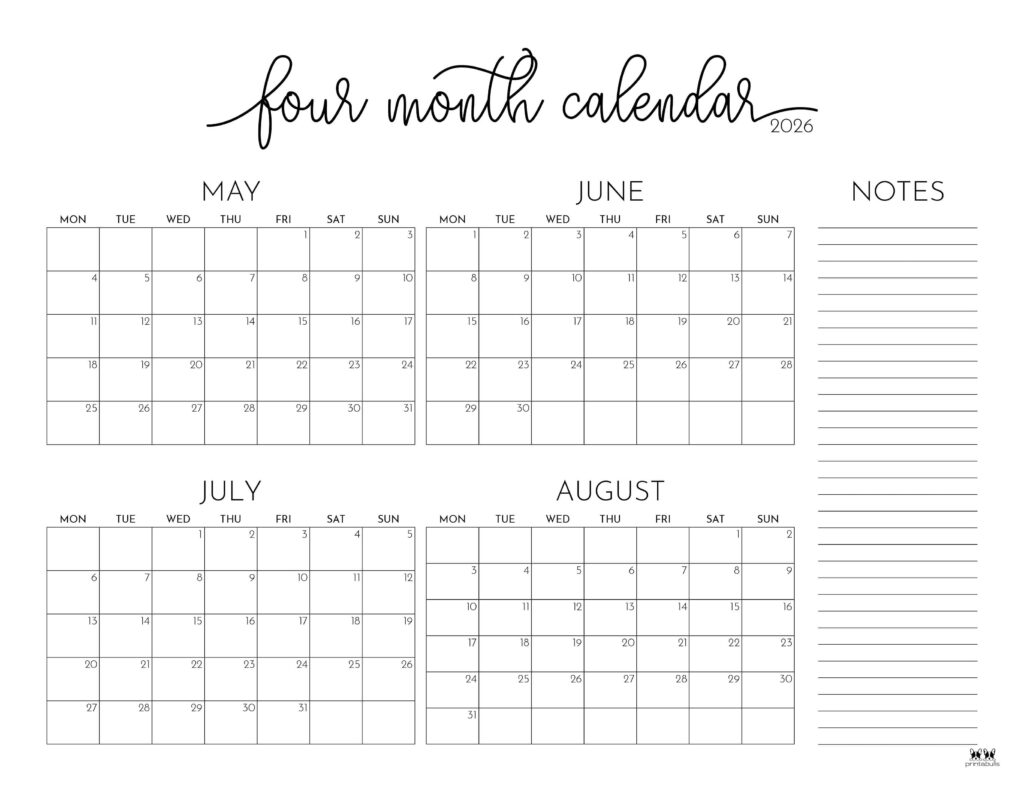 Printable-2026-Four-Month-Calendar-23