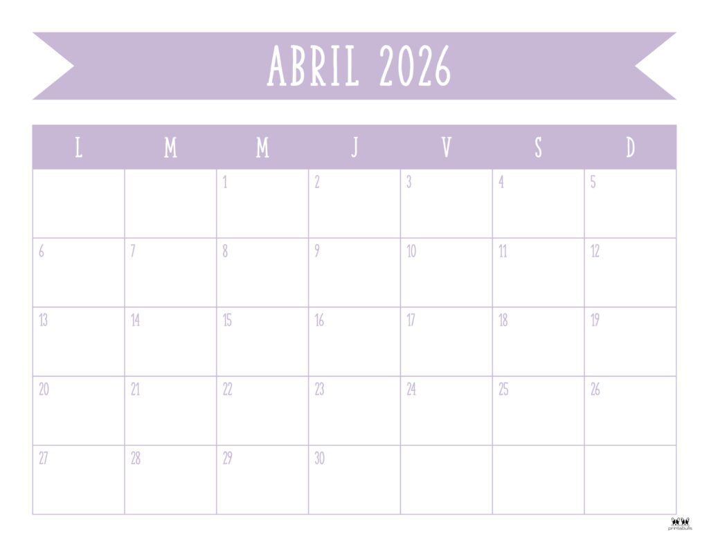 April 2026 Calendars - 123 FREE Printables 247 Printable-April-2026-Calendar-Style-50