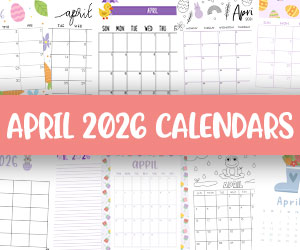 printable april 2026 calendars