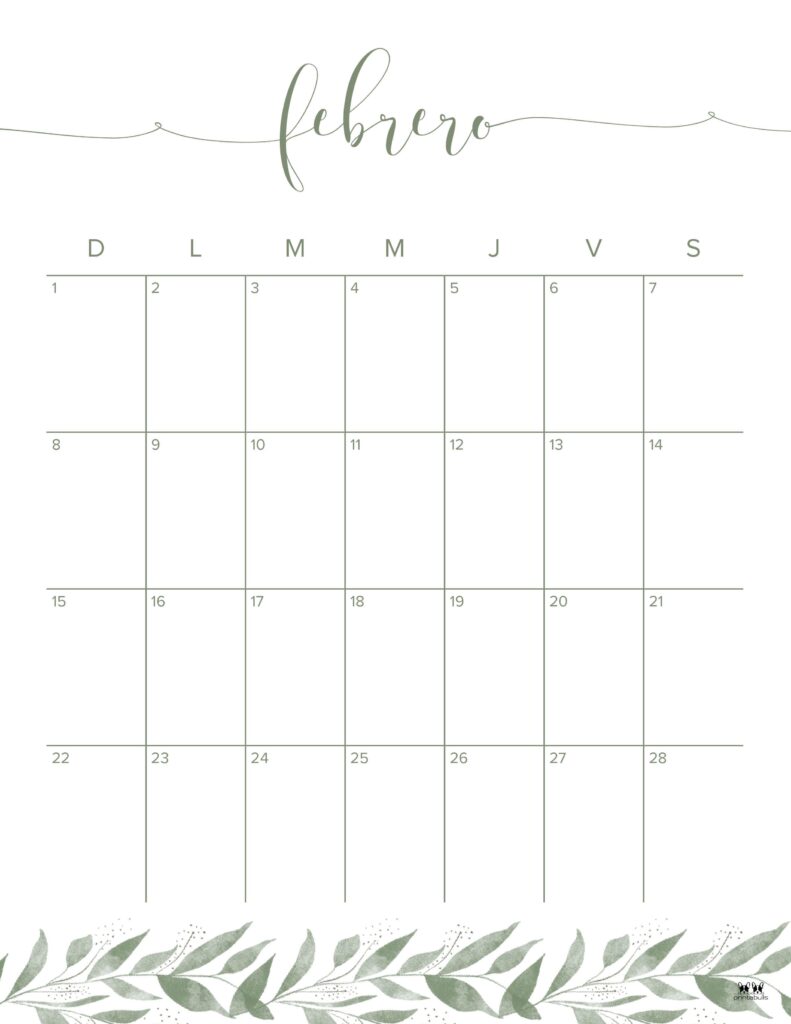 February 2026 Calendars - 123 FREE Printables 246 Printable-February-2026-Calendar-Style-49