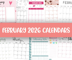 printable february 2026 calendars