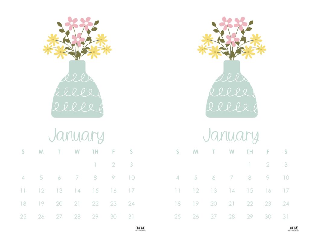 January 2026 Calendars - 123 FREE Printables 233 Printable-January-2026-Calendar-Style-106