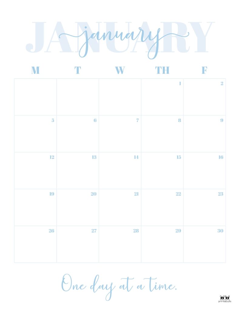 January 2026 Calendars - 123 FREE Printables 196 Printable-January-2026-Calendar-Style-113