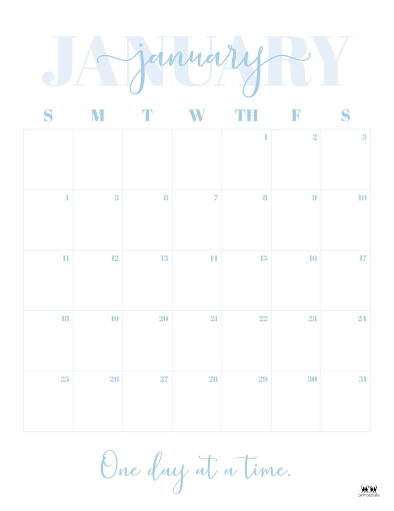 January 2026 Calendars - 123 FREE Printables 130 Printable-January-2026-Calendar-Style-13