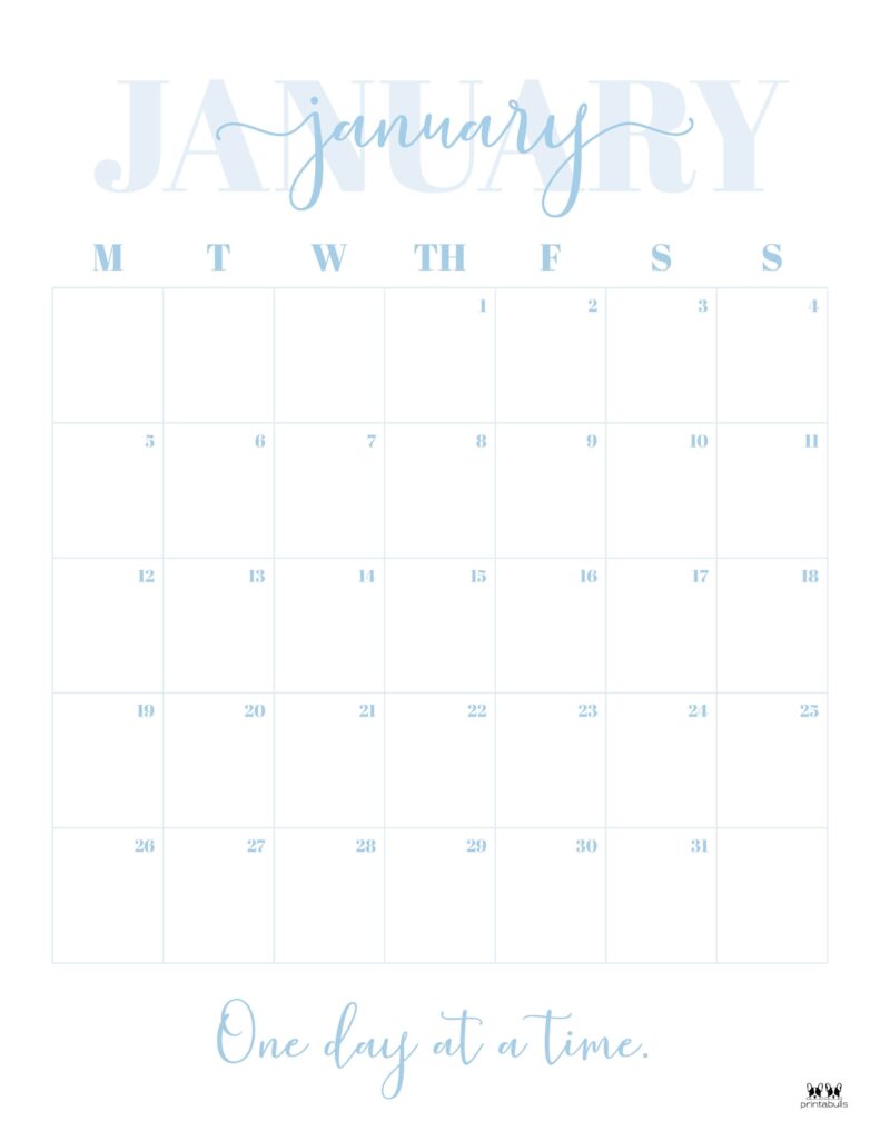 January 2026 Calendars - 123 FREE Printables 189 Printable-January-2026-Calendar-Style-32