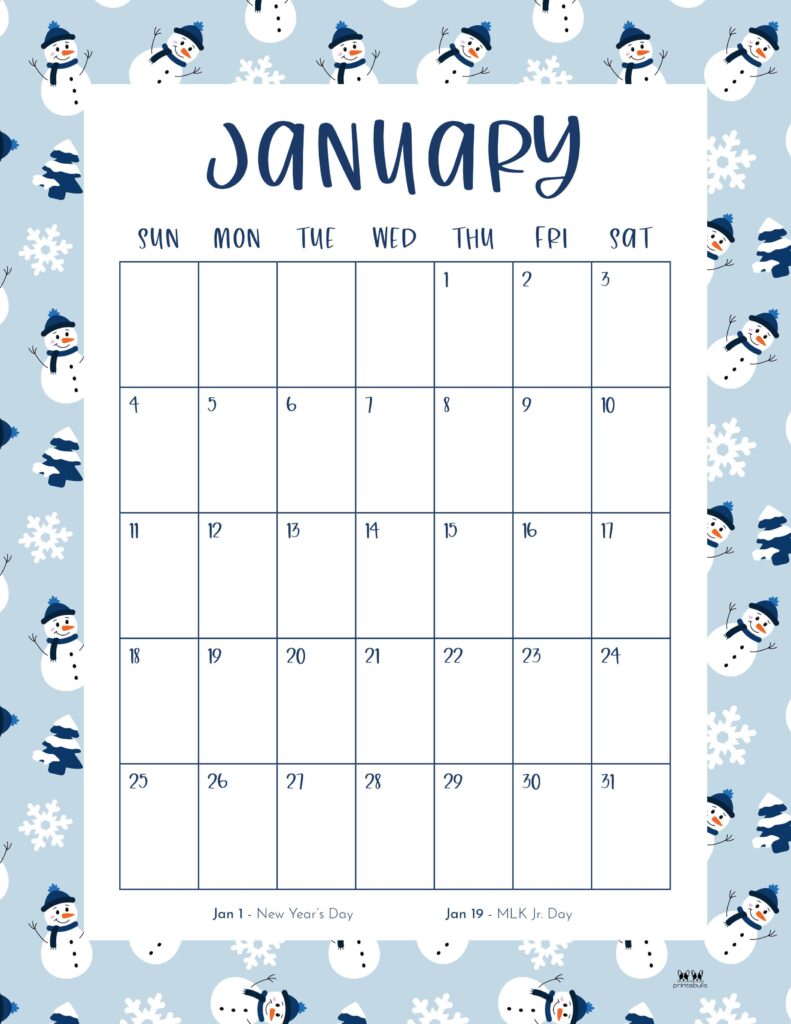 January 2026 Calendars - 123 FREE Printables 150 Printable-January-2026-Calendar-Style-54