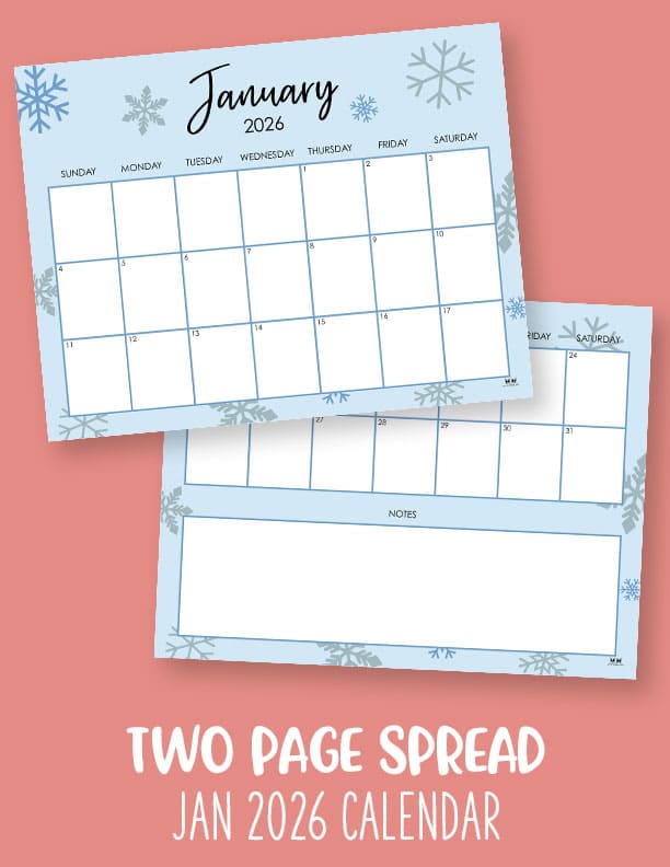 January 2026 Calendars - 123 FREE Printables 223 Printable-January-2026-Calendar-Style-85
