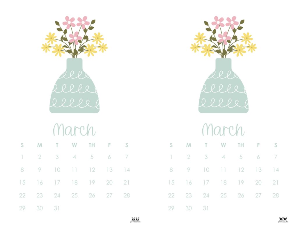March 2026 Calendars - 123 FREE Printables 233 Printable-March-2026-Calendar-Style-106