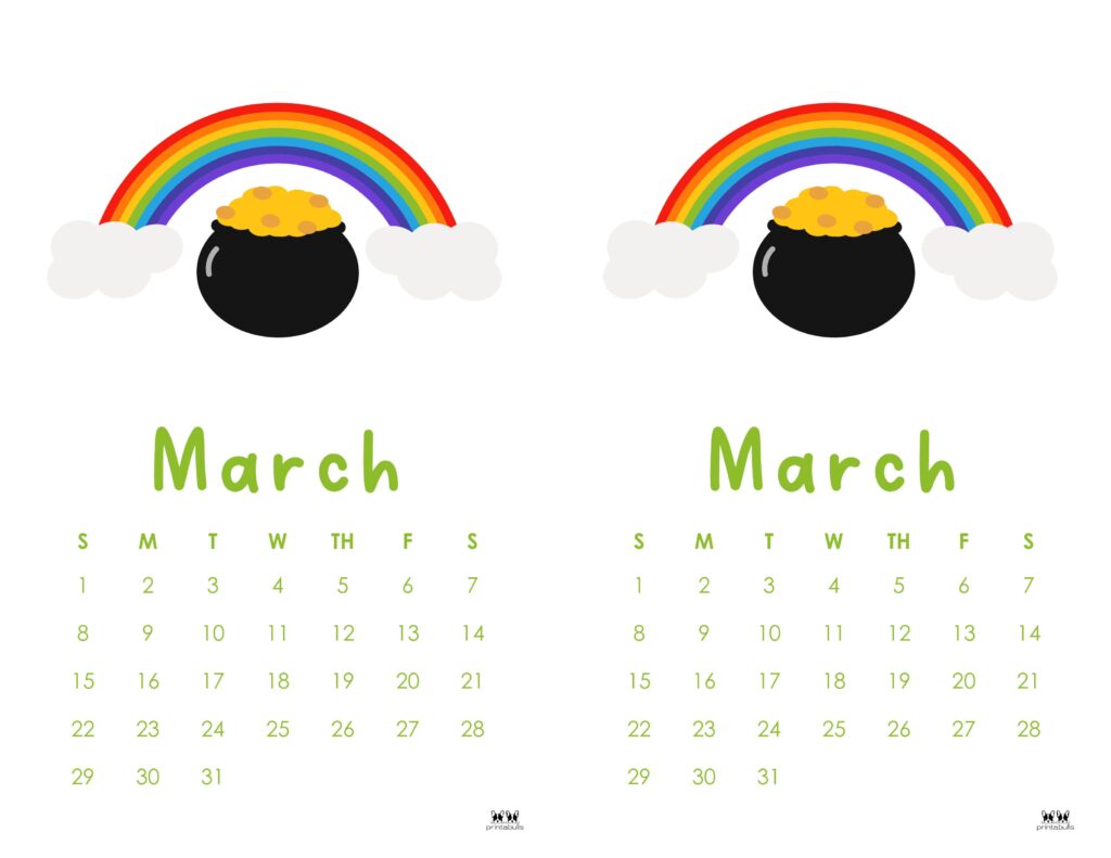 March 2026 Calendars - 123 FREE Printables 234 Printable-March-2026-Calendar-Style-107