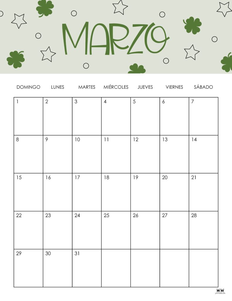 March 2026 Calendars - 123 FREE Printables 244 Printable-March-2026-Calendar-Style-47