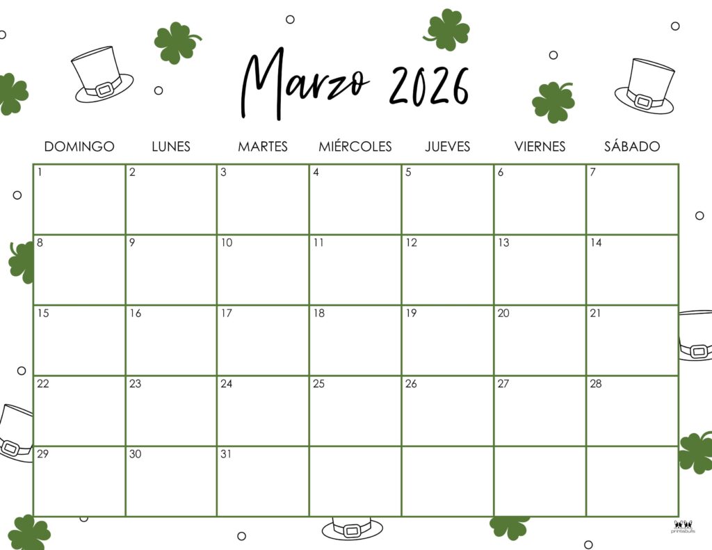 March 2026 Calendars - 123 FREE Printables 245 Printable-March-2026-Calendar-Style-48