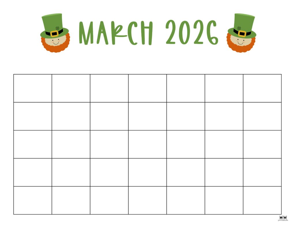 March 2026 Calendars - 123 FREE Printables 157 Printable-March-2026-Calendar-Style-83
