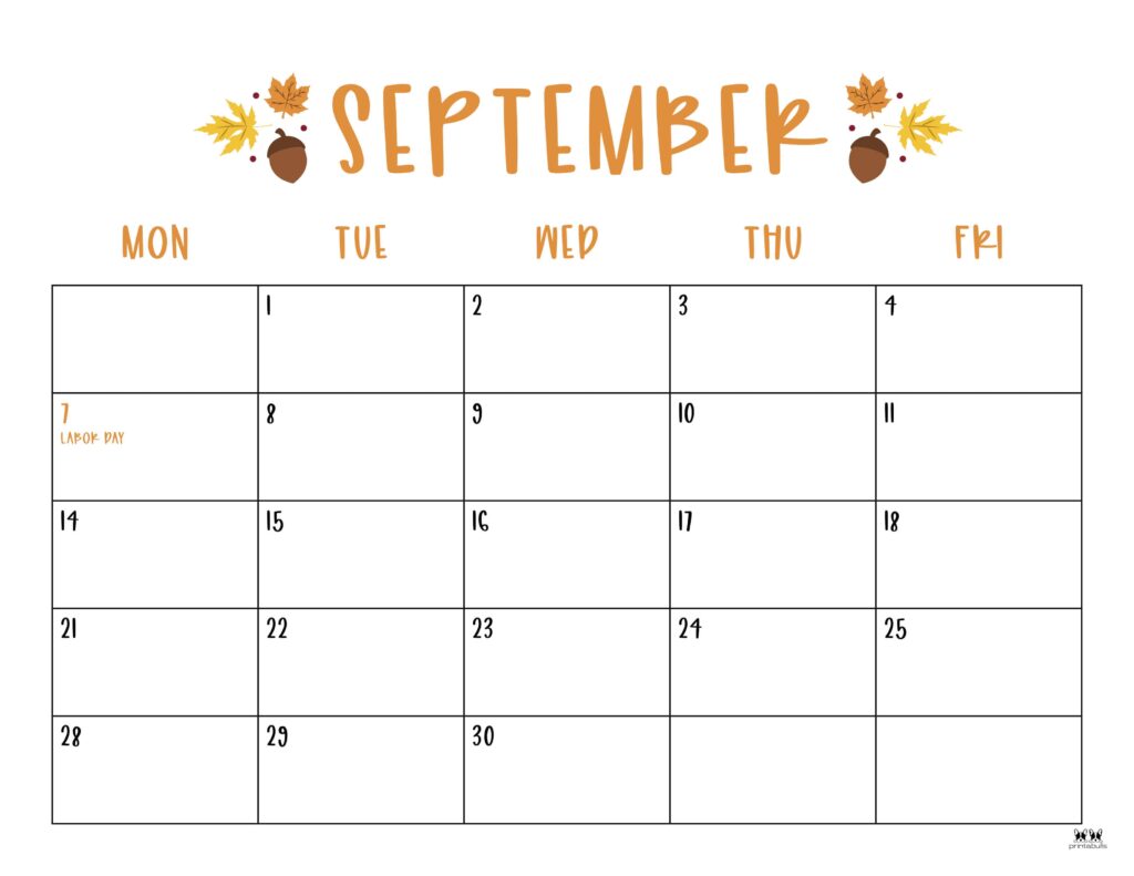 September 2026 Calendars - 123 FREE Printables | Printabulls