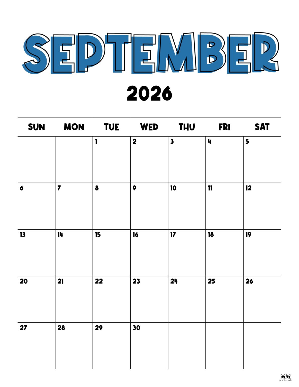 September 2026 Calendars 123 FREE Printables Printabulls september-2026-calendars-123-free-printables-printabulls