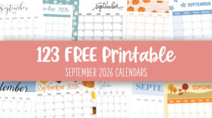 September 2026 Calendars - 123 FREE Printables | Printabulls
