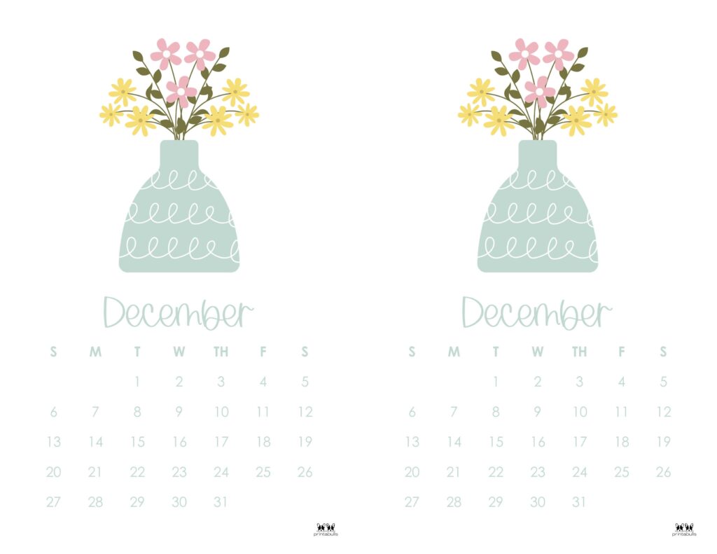 December 2026 Calendars - 123 FREE Printables 236 Printable-December-2026-Calendar-Style-106