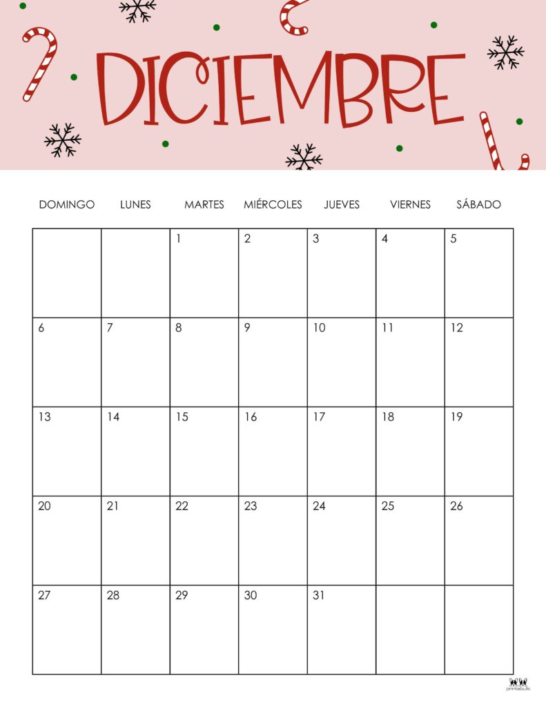 December 2026 Calendars - 123 FREE Printables 247 Printable-December-2026-Calendar-Style-47