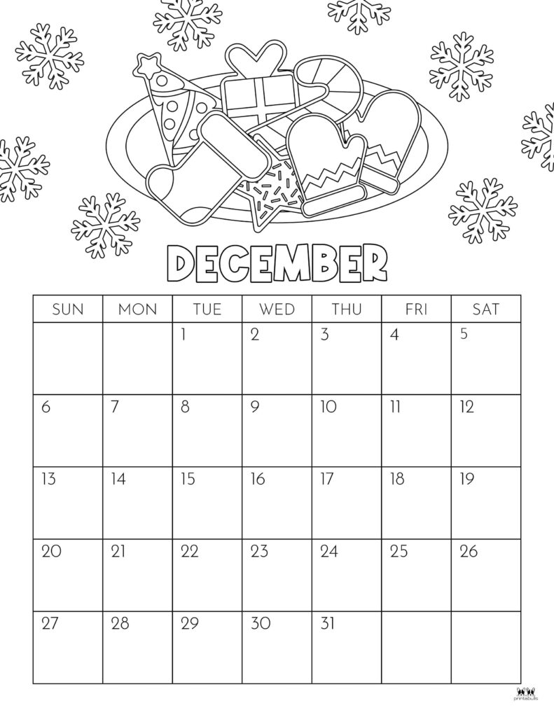December 2026 Calendars - 123 FREE Printables 238 Printable-December-2026-Calendar-Style-58