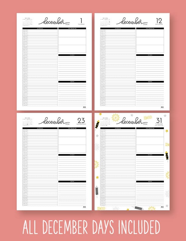 Printable-Hourly-Daily-2026-Planner-December-1