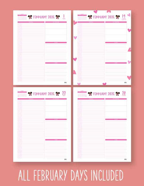 Printable-Hourly-Daily-2026-Planner-February-10