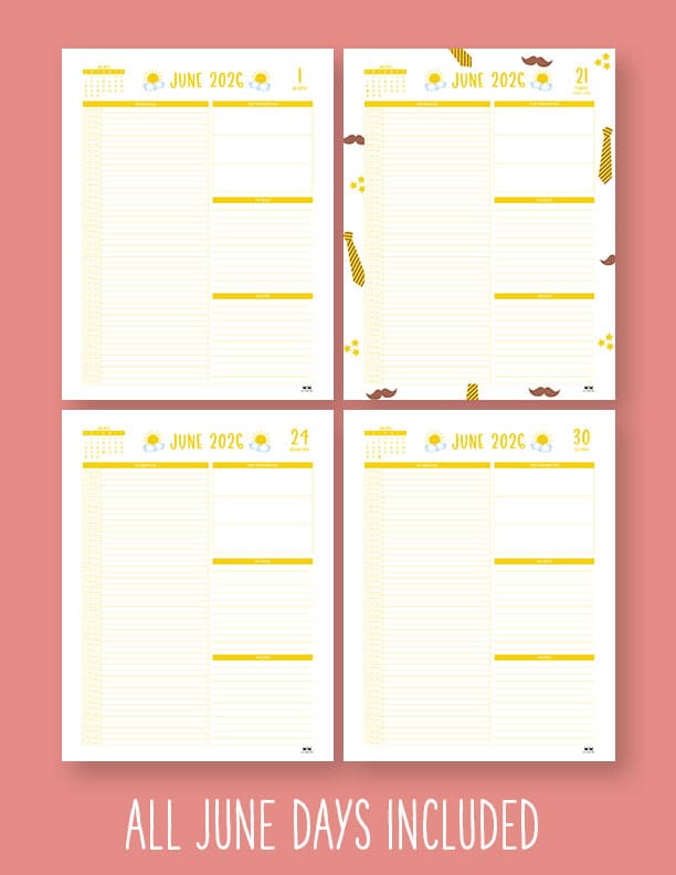 Printable-Hourly-Daily-2026-Planner-June-10