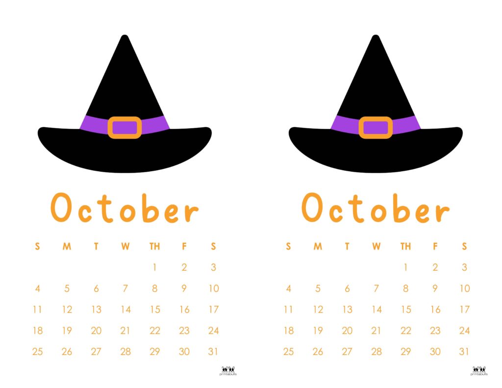 October 2026 Calendars - 123 FREE Printables 236 Printable-October-2026-Calendar-Style-107