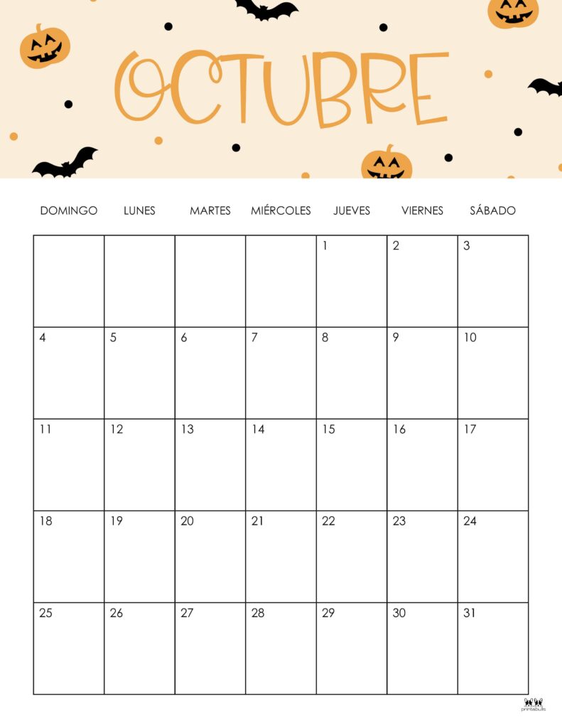 October 2026 Calendars - 123 FREE Printables 246 Printable-October-2026-Calendar-Style-47