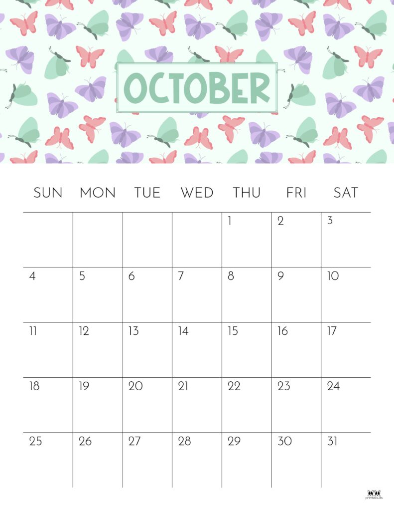 October 2026 Calendars - 123 FREE Printables 243 Printable-October-2026-Calendar-Style-56