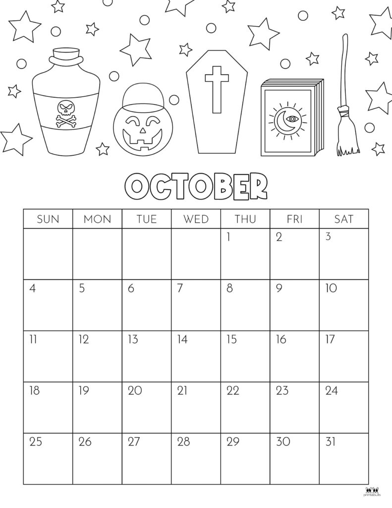 October 2026 Calendars - 123 FREE Printables 237 Printable-October-2026-Calendar-Style-58