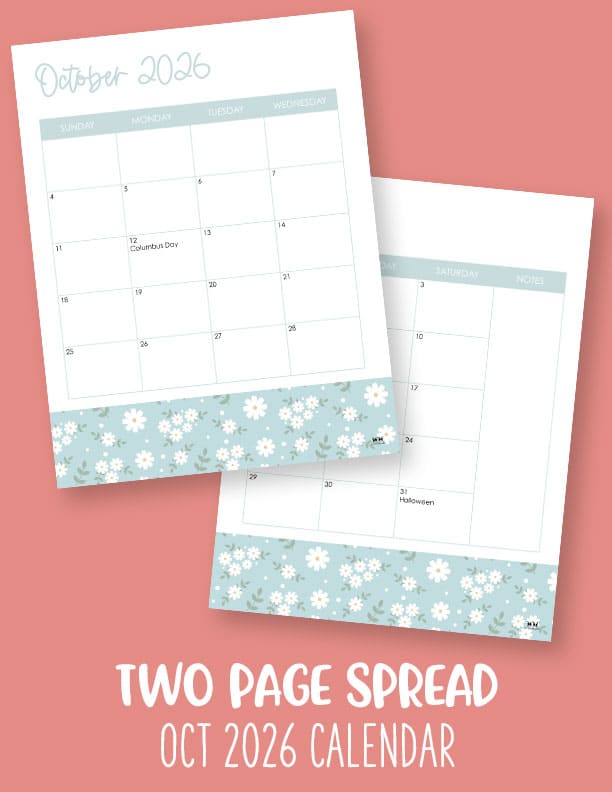 October 2026 Calendars - 123 FREE Printables 222 Printable-October-2026-Calendar-Style-67